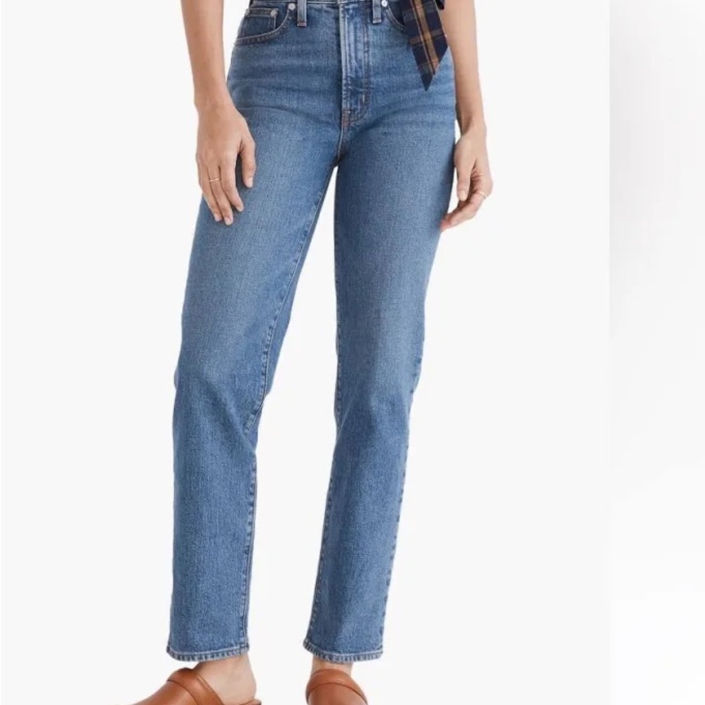 Madewell Women's Straight Leg Blue Jeans